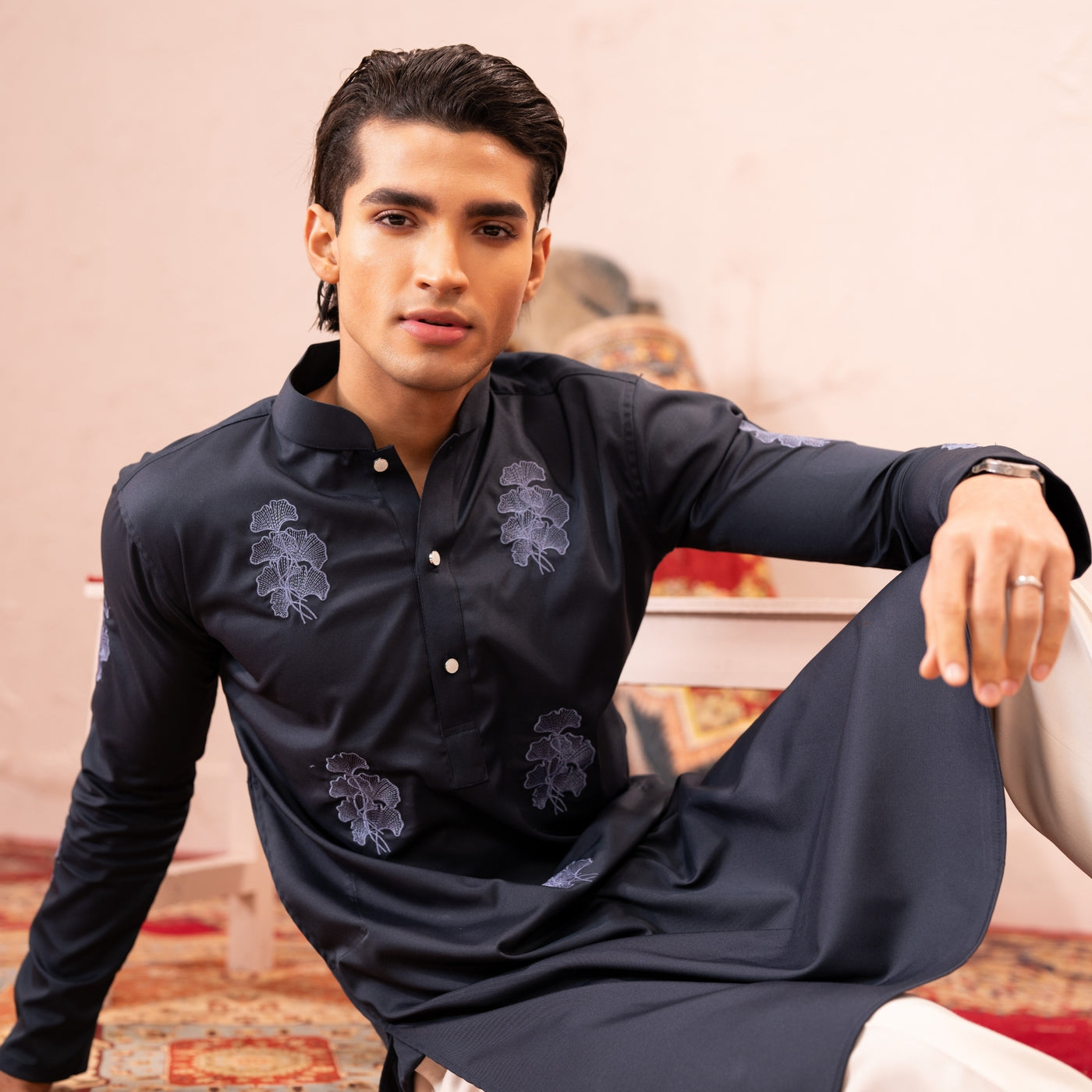 AZRAQ | Embroidered Panjabi