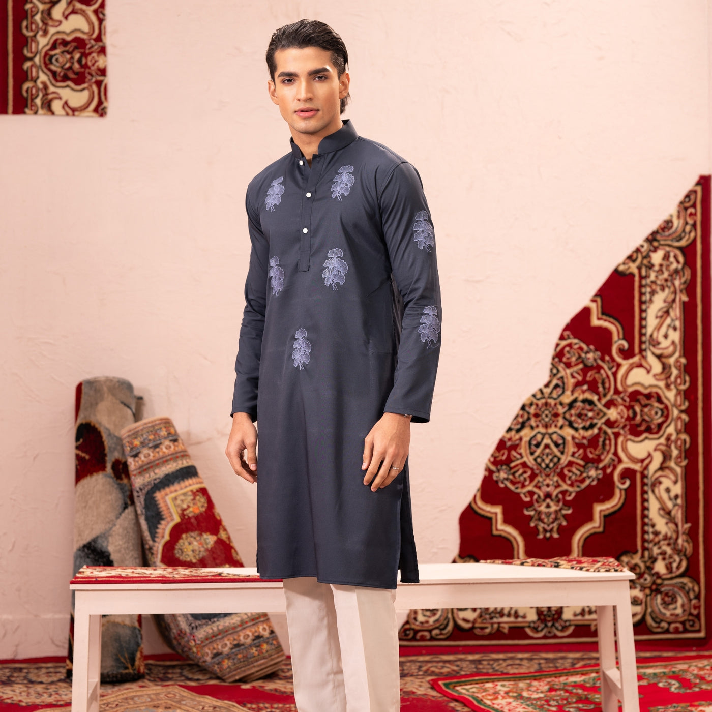 AZRAQ | Embroidered Panjabi
