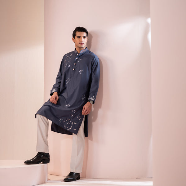 Zayir | Zardozi Embroidered Panjabi - Image 5