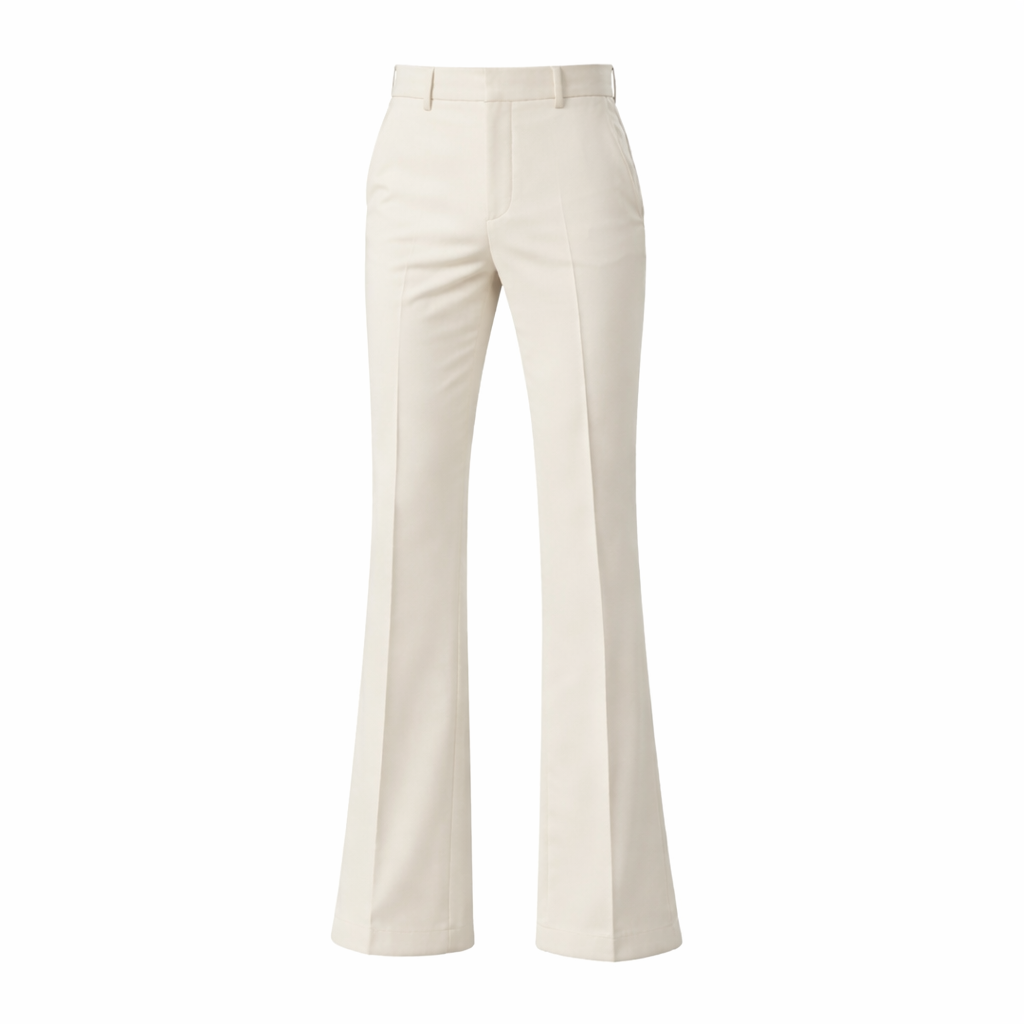 BOOT-CUT PANTS | OFF-WHITE