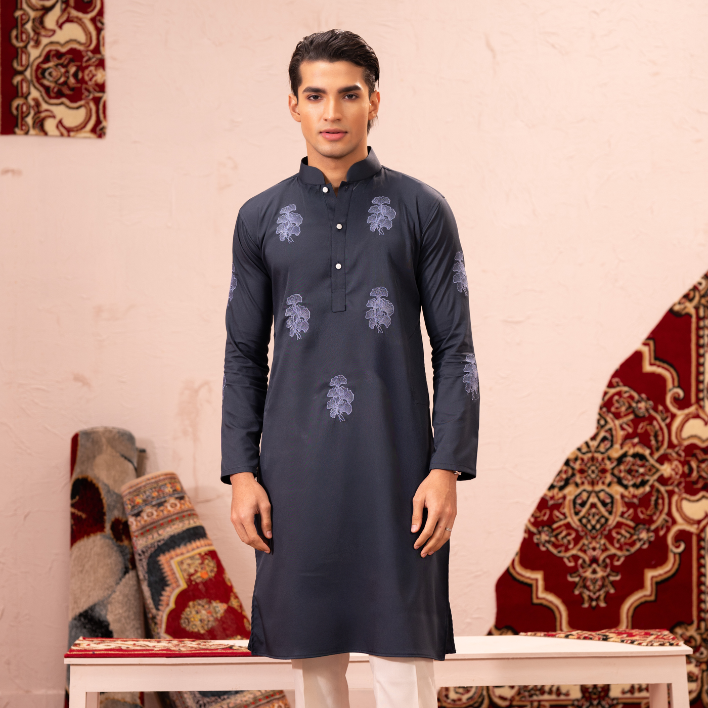AZRAQ | Embroidered Panjabi